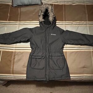 Columbia Black Hooded Parka
